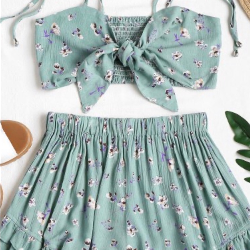 Two Piece Floral Set